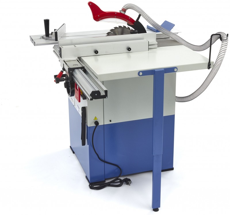 HBM 2200 W rundsavbord med rullebord, savklinge 254 mm, 4.750 o/min, savdybde 80 mm, 230 V.