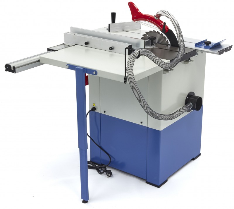 HBM 2200 W rundsavbord med rullebord, savklinge 254 mm, 4.750 o/min, savdybde 80 mm, 230 V.