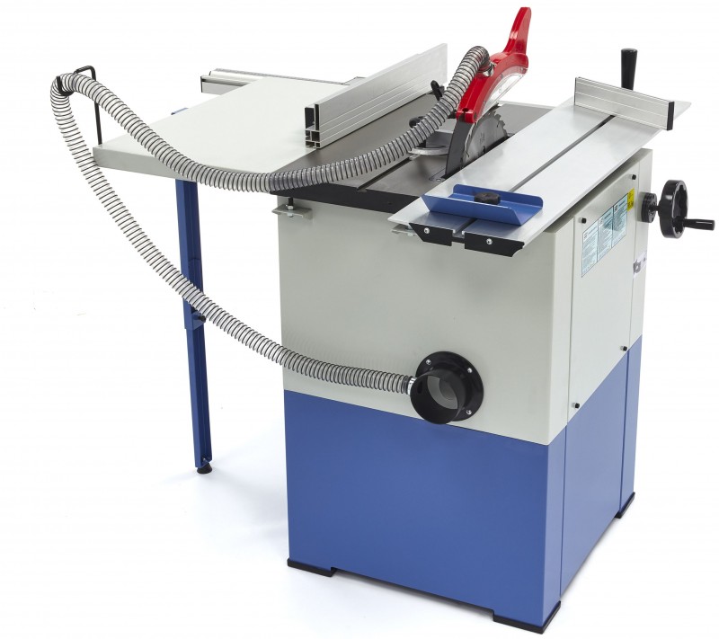 HBM 2200 W rundsavbord med rullebord, savklinge 254 mm, 4.750 o/min, savdybde 80 mm, 230 V.