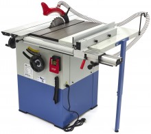 HBM 2200 W rundsavbord med rullebord, savklinge 254 mm, 4.750 o/min, savdybde 80 mm, 230 V.