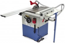 HBM 2200 W rundsavbord med rullebord, savklinge 254 mm, 4.750 o/min, savdybde 80 mm, 230 V.