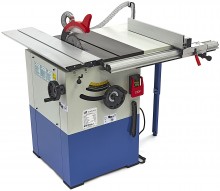 HBM 2200 W rundsavbord med rullebord, savklinge 254 mm, 4.750 o/min, savdybde 80 mm, 230 V.