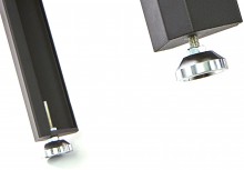 HBM werkbank 155 cm met 5 laden, houten werkblad 3 cm, staal, zwart, max. belasting 400 kg