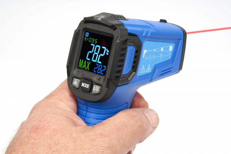 HBM digitale infrarood temperatuurmeter -50 tot +380 °C model 2 HBM digitale infrarood temperatuurmeter -50 tot +380 °C model 2