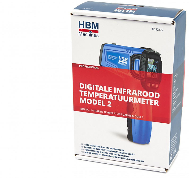 HBM digitale infrarood temperatuurmeter -50 tot +380 °C model 2 HBM digitale infrarood temperatuurmeter -50 tot +380 °C model 2
