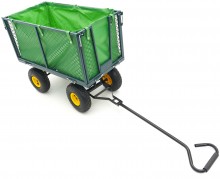 HBM trekkar 100 kg bolderwagen tuinkar 86 x 46 x 38 cm laadbak met canvas zak