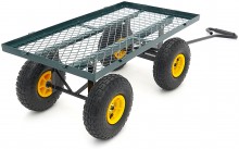 HBM trekkar 100 kg bolderwagen tuinkar 86 x 46 x 38 cm laadbak met canvas zak