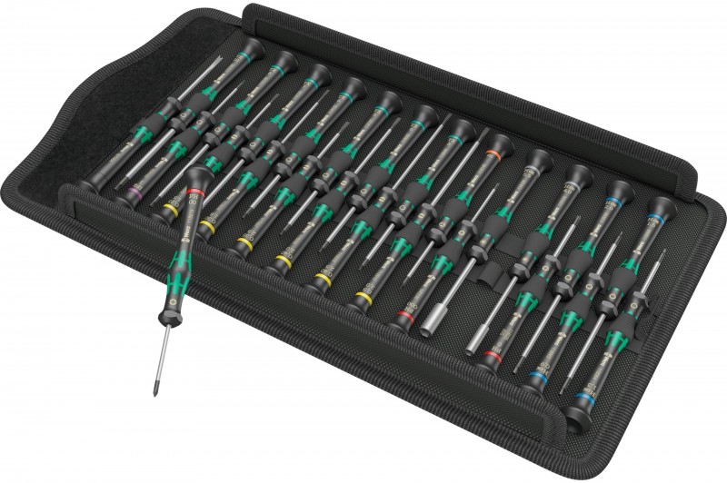 Wera Kraftform micro-schroevendraaierset, set met sleufkop, Philips, Torx, dop en zeskant, incl. opbergkoffer
Wera Kraftform micro-schroevendraaierset, set met sleufkop, Philips, Torx, dop en zeskant, incl. opbergkoffer