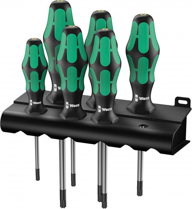 Wera Torx Schroevendraaierset T10H-T40H 6-delig met opbergkoffer