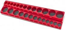 HBM magnetische accessoirehouder voor 26 stuks 3/8 inch Engelse maten, rood