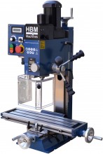 HBM fræsemaskine BF 18 vario 750W 240V 1PK MC2 til metal 50 mm fræsekapacitet 210 mm slag.