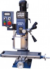 HBM freesmachine BF 18 vario 750W 240V 1PK MC2 voor metaal 50 mm freescapaciteit 210 mm slag