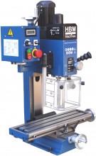 HBM freesmachine BF 18 vario 750W 240V 1PK MC2 voor metaal 50 mm freescapaciteit 210 mm slag