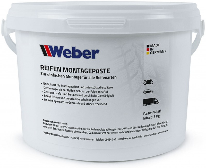 Weber Bandenmontagepasta Wit 3 kg