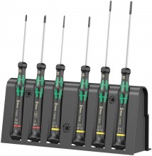 Wera set microschroevendraaiers PH/sleuf met opbergkoffer Wera set microschroevendraaiers PH/sleuf met opbergkoffer