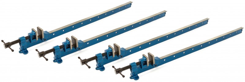 HBM lange lijmklem T-klem 1500 mm 4 stuks, klembereik 1370 mm, insteekdiepte 45 mm, gietijzer