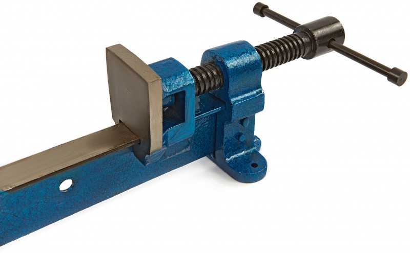 HBM lange lijmklem T-klem 1200 mm, 4 stuks, klembereik 1.070 mm, gietijzer