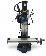 HBM BF 13 mini freesmachine met grote tafel, 230 V, 2500 rpm, 30 mm freescapaciteit, 13 mm boorcapaciteit, staal