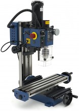HBM BF 13 mini freesmachine met grote tafel, 230 V, 2500 rpm, 30 mm freescapaciteit, 13 mm boorcapaciteit, staal