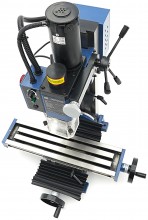 HBM BF 13 mini freesmachine met grote tafel, 230 V, 2500 rpm, 30 mm freescapaciteit, 13 mm boorcapaciteit, staal