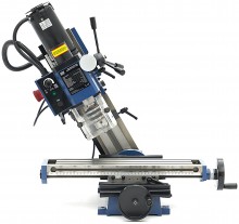 HBM BF 13 mini freesmachine met grote tafel, 230 V, 2500 rpm, 30 mm freescapaciteit, 13 mm boorcapaciteit, staal