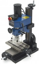 HBM BF 10 mini freesmachine 150 W 230 V voor metaal, frees- en boorcapaciteit 10 mm, dwarsverplaatsing 90 mm