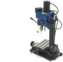 HBM BF 10 mini freesmachine 150 W 230 V voor metaal, frees- en boorcapaciteit 10 mm, dwarsverplaatsing 90 mm