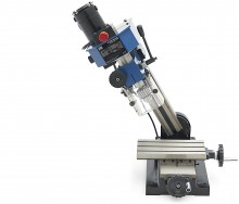 HBM BF 10 mini freesmachine 150 W 230 V voor metaal, frees- en boorcapaciteit 10 mm, dwarsverplaatsing 90 mm