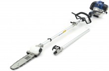 HBM 4-i-1 Buskrydder / Græstrimmer / Hækkeklipper / Kædesav / Stangsav - 42,7 cc 1,25 kW 84 cm.