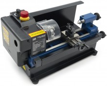 HBM mini metaaldraaibank 110 x 125, 150 W, 3.800 rpm, 10 mm hoofdas, 8 x 8 beitelset
