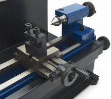 HBM mini metaaldraaibank 110 x 125, 150 W, 3.800 rpm, 10 mm hoofdas, 8 x 8 beitelset
