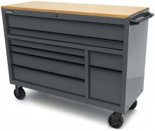 HBM gereedschapswagen 8 laden 142 cm grijs verrijdbaar 350 kg metalen behuizing hout werkblad HBM gereedschapswagen 8 laden 142 cm grijs verrijdbaar 350 kg metalen behuizing hout werkblad