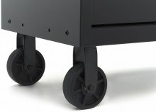 HBM gereedschapswagen verrijdbaar, 8 laden, 143,8 cm, staal, hout, zwart
