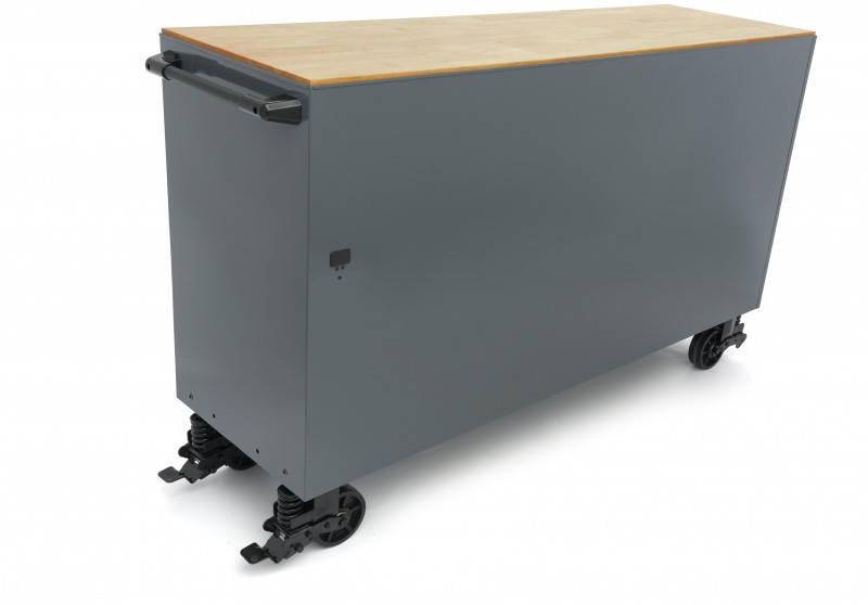 HBM gereedschapswagen verrijdbaar, 14 laden, 181,5 cm, grijs, max. belasting 450 kg HBM gereedschapswagen verrijdbaar, 14 laden, 181,5 cm, grijs, max. belasting 450 kg