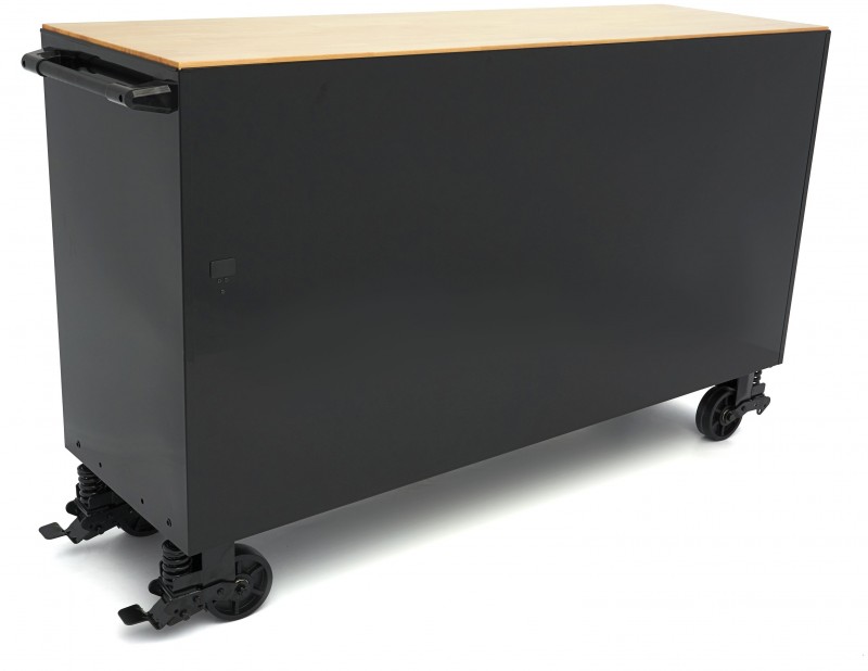 HBM gereedschapswagen verrijdbaar, 14 laden, 182 cm, zwart, staal, max. belasting 350 kg HBM gereedschapswagen verrijdbaar, 14 laden, 182 cm, zwart, staal, max. belasting 350 kg