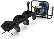 HBM Grondboor met benzinemotor 51,2 cc, 1,4 kW, 2-takt OHV, trekstart, centrifugaalkoppeling
