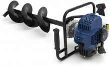 HBM Grondboor met benzinemotor 51,2 cc, 1,4 kW, 2-takt OHV, trekstart, centrifugaalkoppeling
