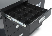 HBM Heavy Duty laswagen 4 laden, zwenkwielen, 136 kg draagvermogen, 123 x 62 x 86,5 cm
