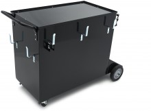 HBM Heavy Duty laswagen 4 laden, zwenkwielen, 136 kg draagvermogen, 123 x 62 x 86,5 cm
