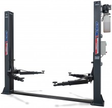 Weber professionele hydraulische 2-koloms hefbrug 4,2 ton met elektronische ontgrendeling, zwart