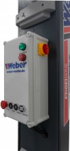 Weber professionele hydraulische 2-koloms hefbrug 4,2 ton met elektronische ontgrendeling, zwart