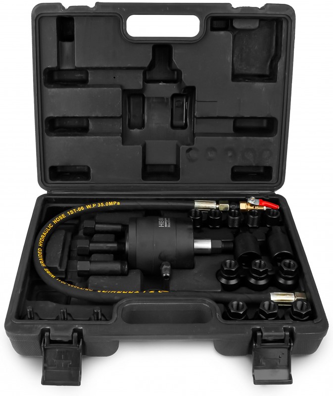 HBM Diesel Injector Verwijder Set 22-delig voor Diesel, 90 l/min, Zwart