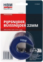 HBM pijpsnijder 22 mm, buissnijder van zinklegering met gehard stalen snijwiel