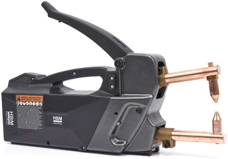HBM digitaal puntlasapparaat 230V 8kW, draagbaar, pulse, thermische beveiliging, staal/RVS, 2 mm + 2 mm