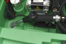 HBM benzinepomp met tank en deksel 330 liter, 12 V, diesel en benzine, 57 l/min
