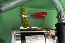 HBM benzinepomp met tank en deksel 330 liter, 12 V, diesel en benzine, 57 l/min
