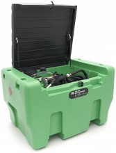 HBM benzinepomp met tank en deksel 330 liter, 12 V, diesel en benzine, 57 l/min
