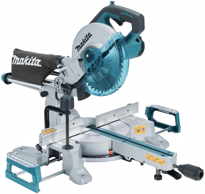 Makita 230 V radial afkortersav 216 mm 1200 W 5000 rpm 65 x 305 mm 47° 13,9 kg.