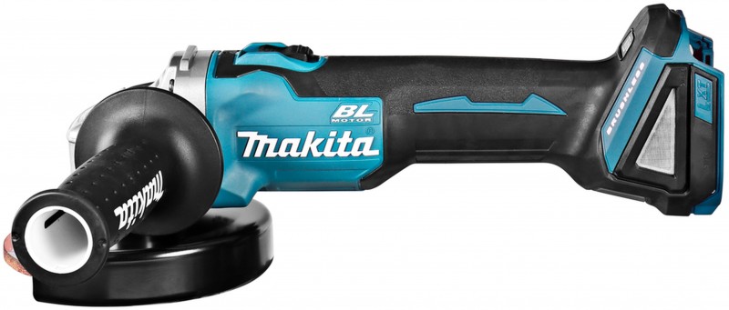 Makita 18V haakse slijper 125 mm koolborstelloos M14 8.500 rpm asblokkering
