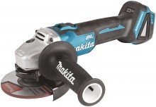 Makita 18V haakse slijper 125 mm koolborstelloos M14 8.500 rpm asblokkering